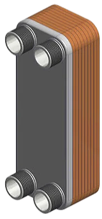 Reflex plate heat exchanger